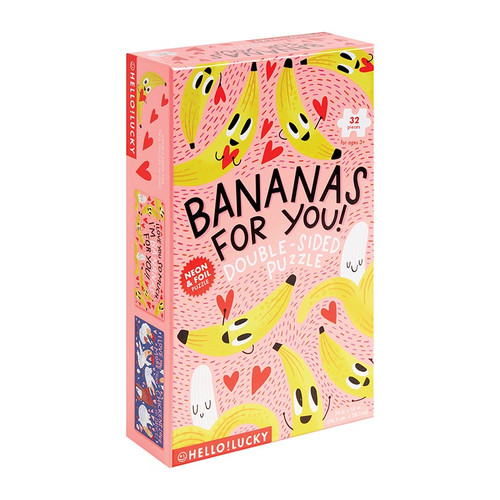 HELLO!LUCKY Bananas For You Double Sided Puzzle
