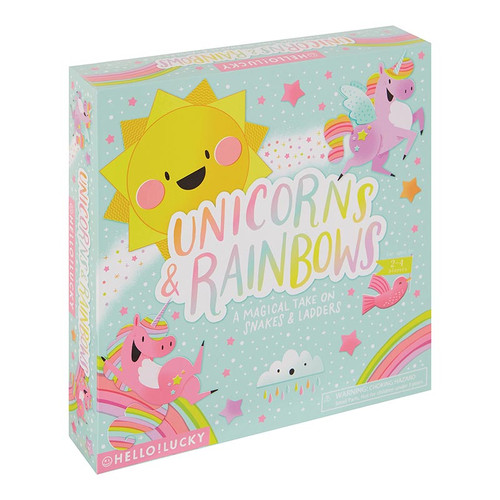 HELLO!LUCKY Unicorns & Rainbows Board Game