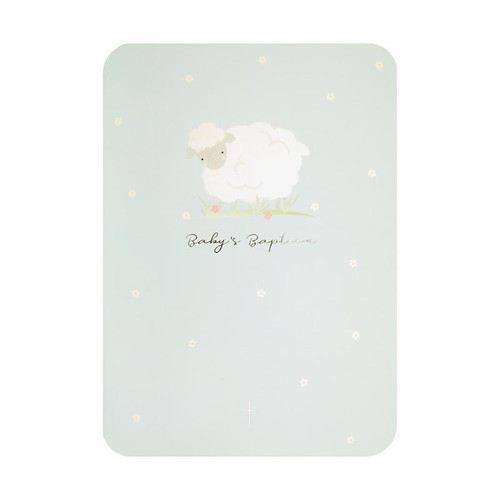 LAMB BAPTISM Baby Greeting Card
