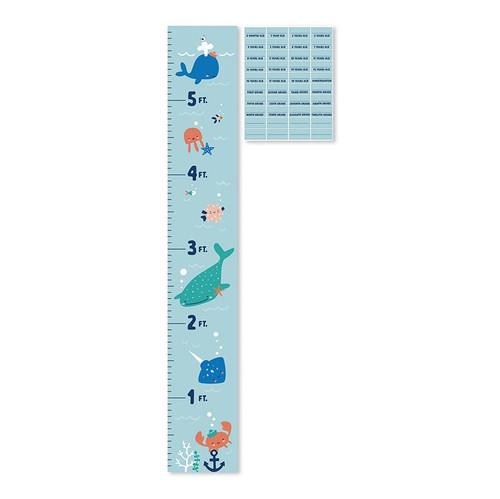 THE WORLD IS YOUR OYSTER Growth Chart with Stickers