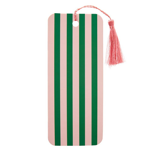 Stripe Paper Bookmark with Tassel