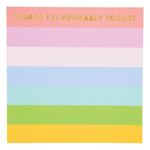 N SQUARED Stripe Jumbo 8x8 Notepad