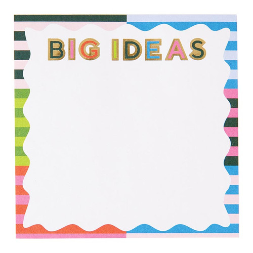BRIGHT & BOLD 3x3 Big Ideas Mini Square Notepad