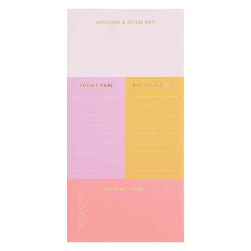 N SQUARED Colorblock 4x8 Mini Square Notepad