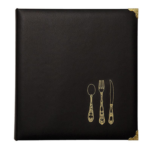 Black Leatherette Recipe Binder