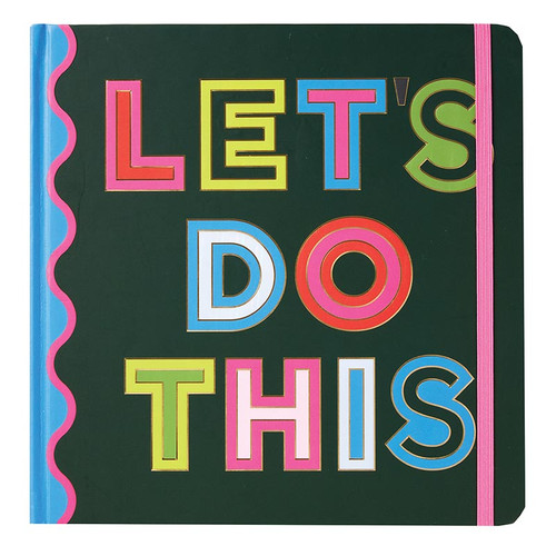 BRIGHT & BOLD Square Let's Do This 3-in-1 Journal