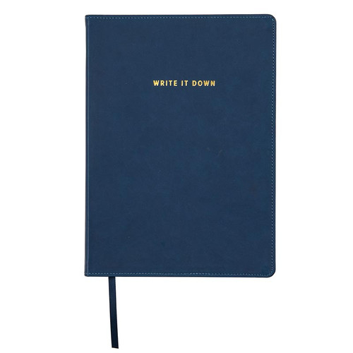 Jumbo Navy Leatherette Journal
