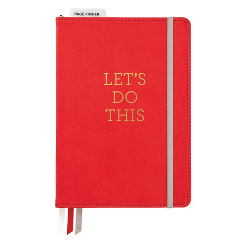 Red Leatherette Bound Bullet Journal