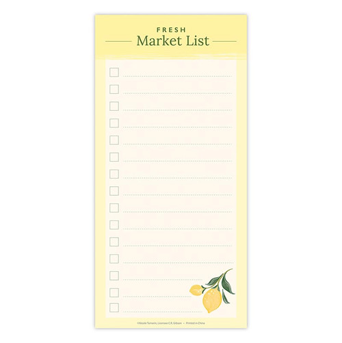 Sunshine Collection Fresh Market List Pad with magnet