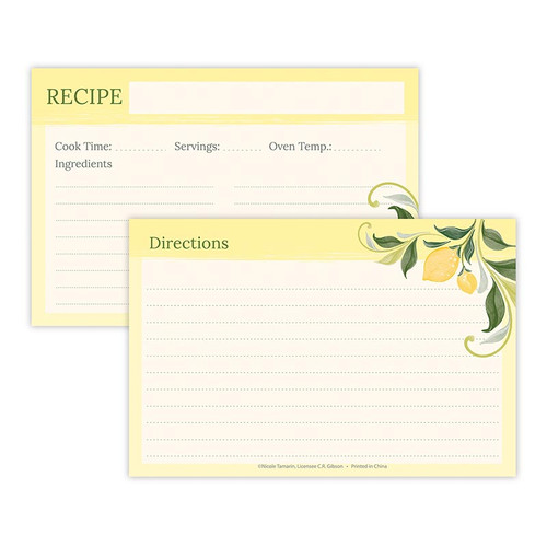 Sunshine Collection Recipe Cards