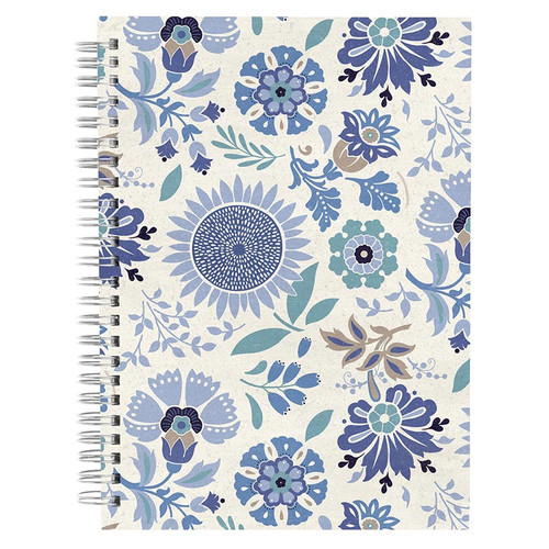 Forget Me Not Side Spiral Notebook