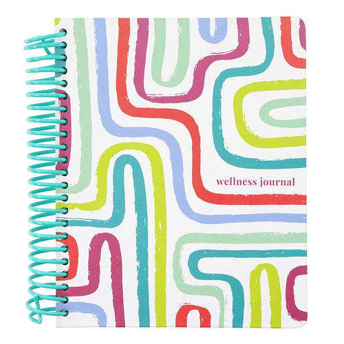 Wellness Side Spiral Prompted Journal