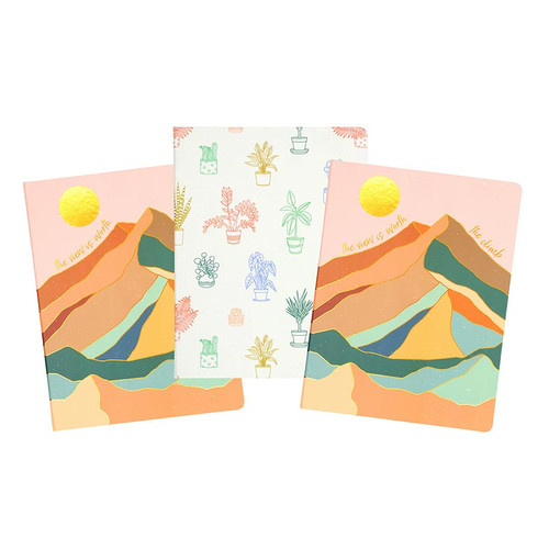 Sunset / Potted Plants Journal - Assorted Case