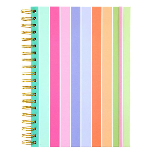 Rainbow Stripe Twin Wire Journal