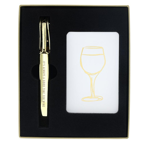 Wine Opener and Wine 101 Cards Set