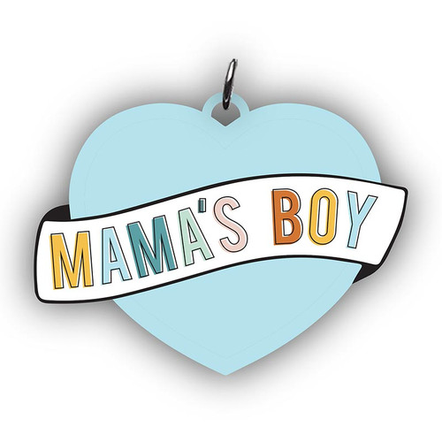 MAMAS BOY PET COLLAR CHARM PCSS-24821