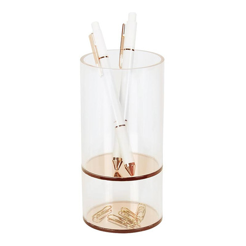 PENCIL CUP HOLDER ACRYLIC ROSE PCUP-20084