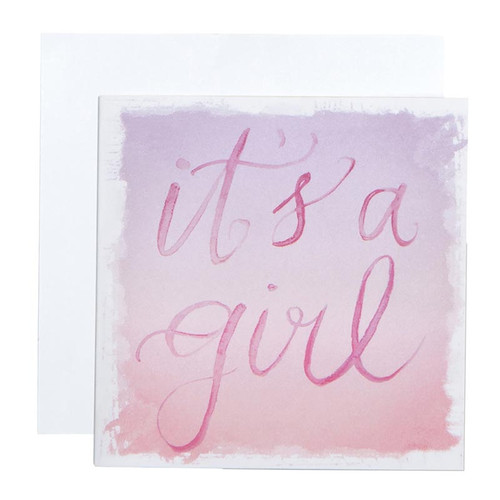 GIFT ENCLOSURE CARD ITS A GIRL BCA-14589KHL