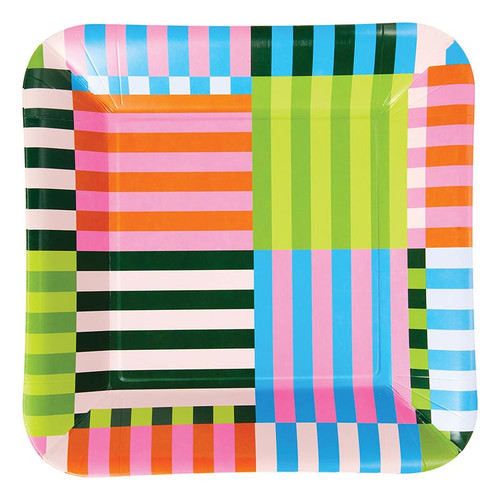 8CT BOLD STRIPE DNR PLT TW12-25648