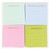 N SQUARED Colorblock Mini Notepad 4/pack