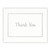 Silver On White Thank You Notes