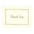 Gold On Vanilla Thank You Notes