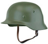 Reproduction M35 German Helmet - Apple Green Hessen Antique