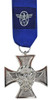 Polizei 18 Year Service Medal With Ribbon from Hessen Antique