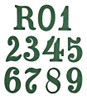 Regimental Number For Pickelhaube Covers - Green