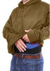 Concealed Carry Hooded Sweatshirt - Coyote Brown from Hessen Surplus