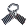 Vietnamese Khan Ran Plaid Checkered Scarf - Black