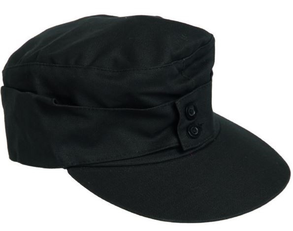 MILTec M43 Style Black Moleskin Field Cap From Hessen Antique