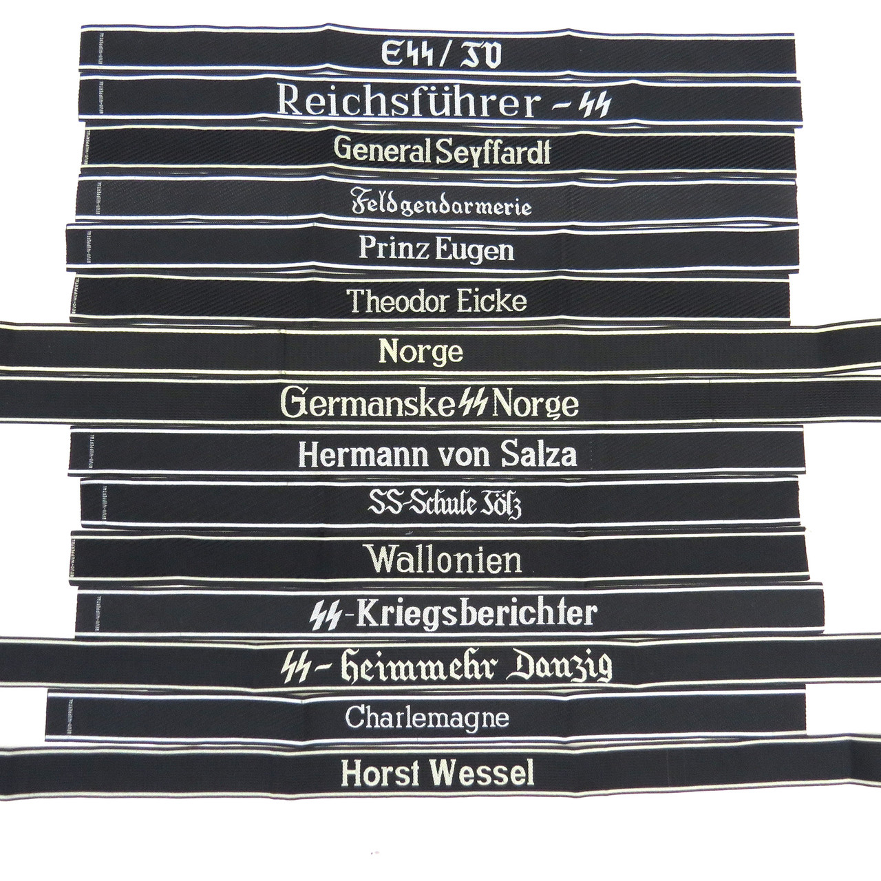 Vintage SS Enlisted Cuff Titles - BeVo Wuppertal