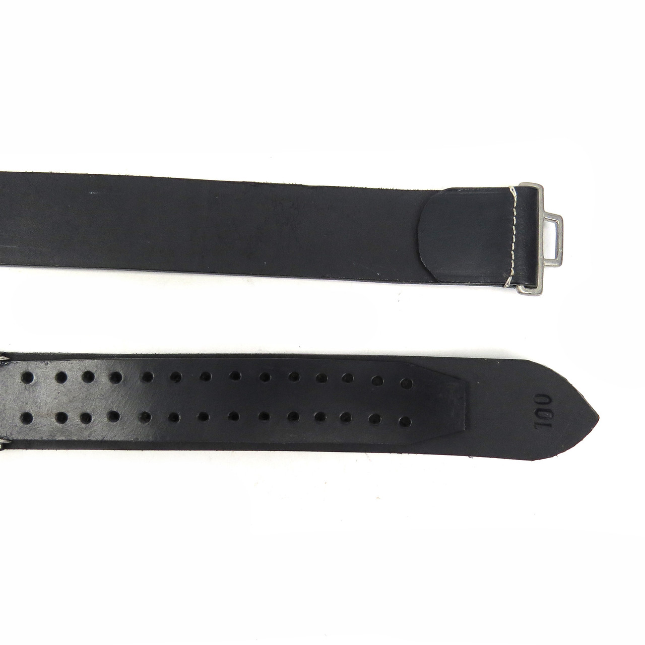 Black Leather Belt 4 cm wide - Closeout