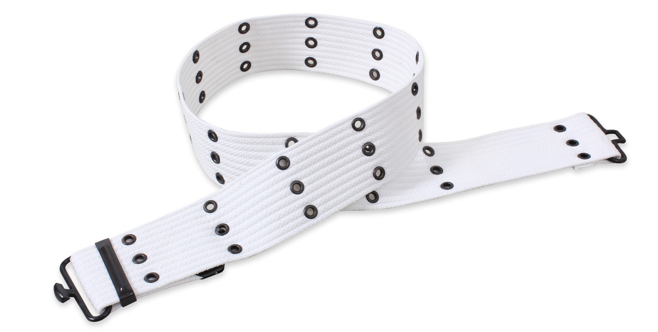 White Military Police Pistol Belt - New