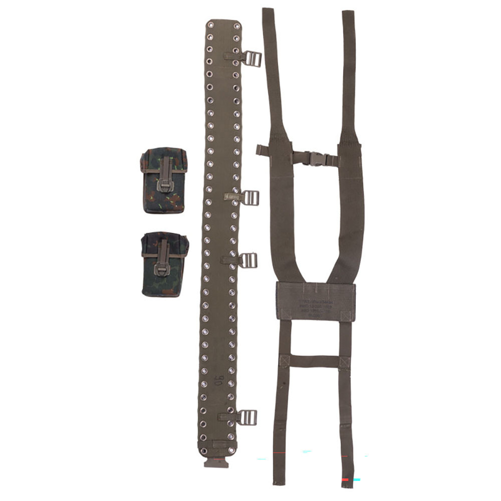 Bundeswehr G3 Flecktarn 4 Piece Harness Set - Used