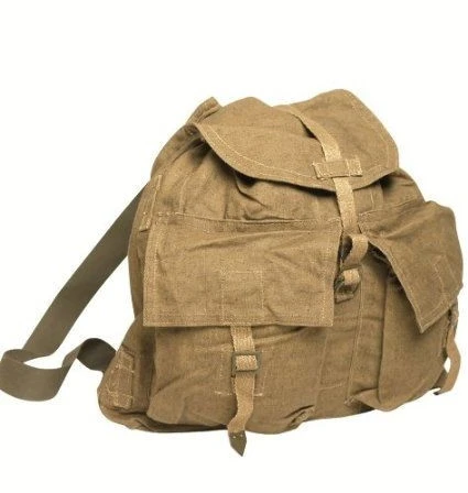 Czech Small Canvas Rucksack from Hessen Antique