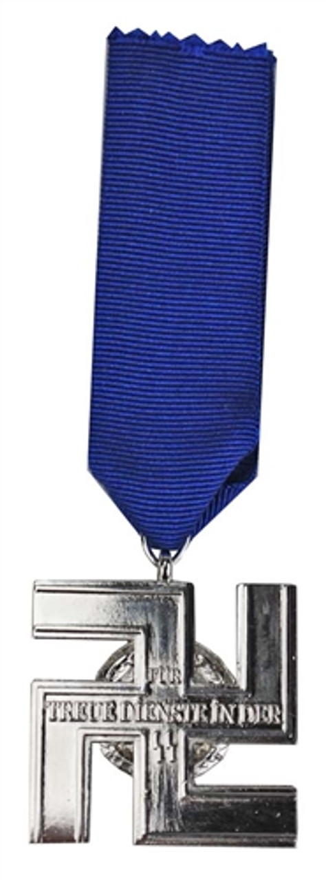 SS 12 Year Service Medal With Ribbon from Hessen Antique