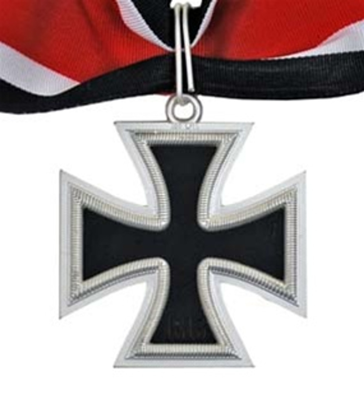 Three Piece Knight's Cross with neck mount ribbon.