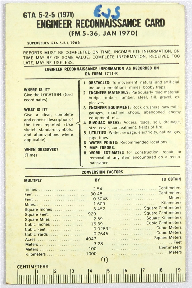 Engineer Reconnaissance Card - GTA 5-2-5
