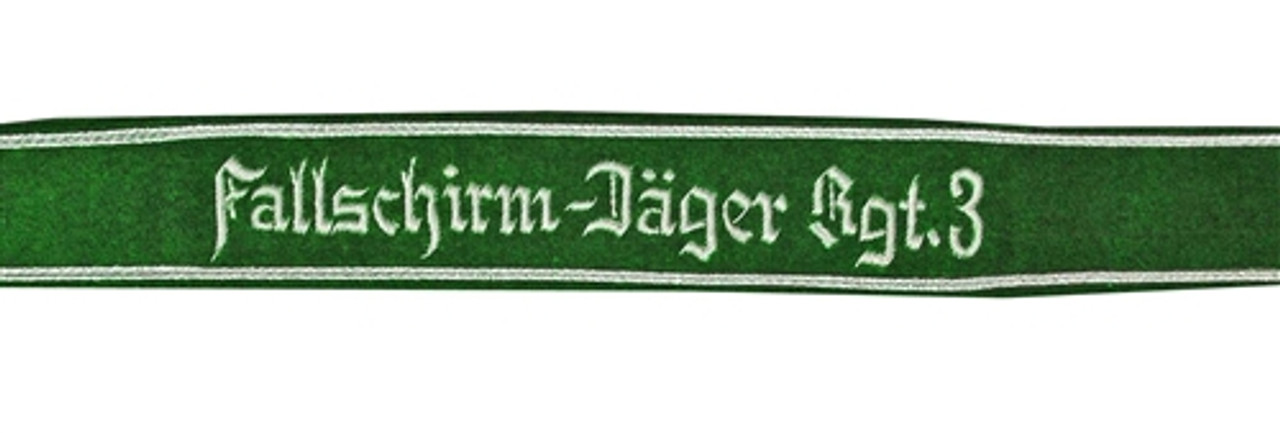 Fallschirmjäger Regiment 3 Cuff Title from Hessen Antique