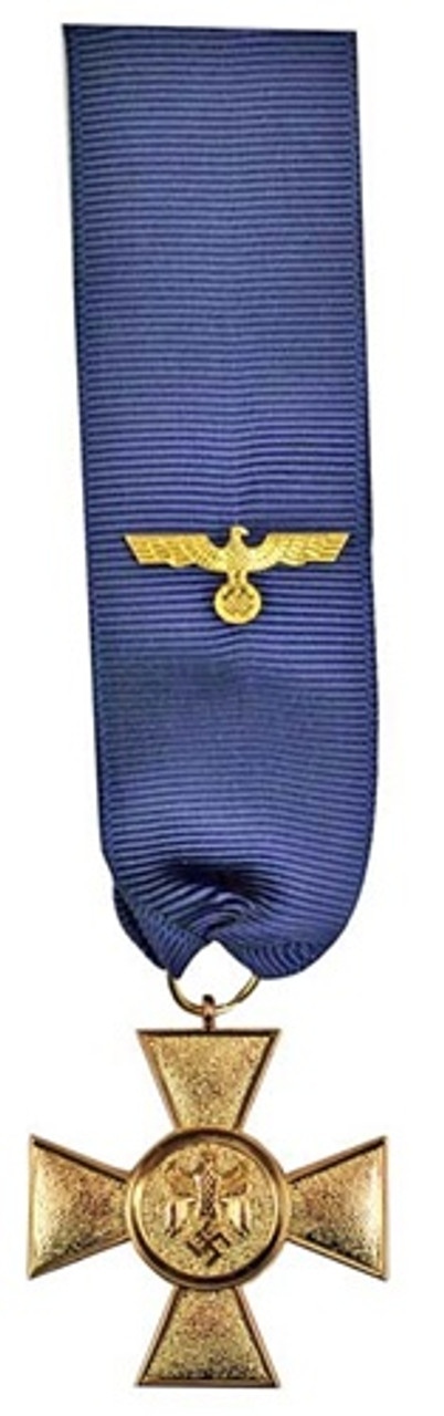 25 Year Service Medal With Ribbon from Hessen Antique