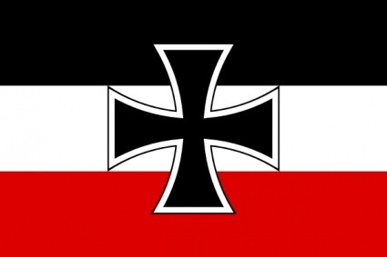 WWI German Imperial Naval Jack Battle Flag from Hessen Antique