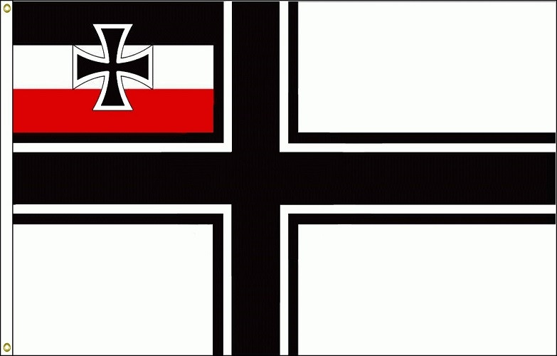 German War Cross (1990) Flag from Hessen Antique