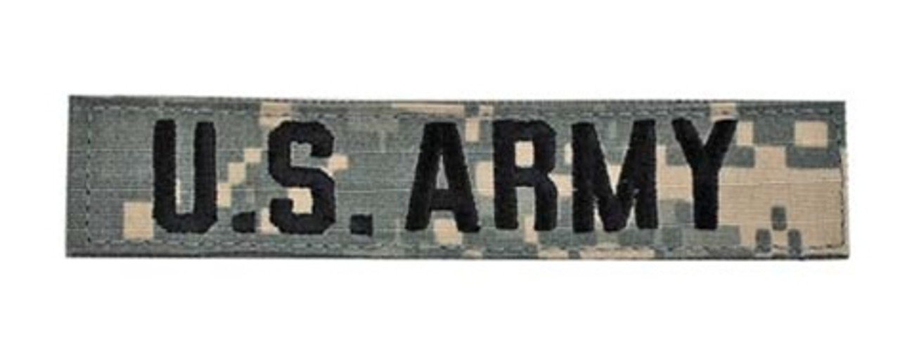 Single Custom Name Tape w/ Hook Fastener Backing - ACU