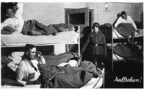 German Wehrmacht Bed Linen from Hessen Antique