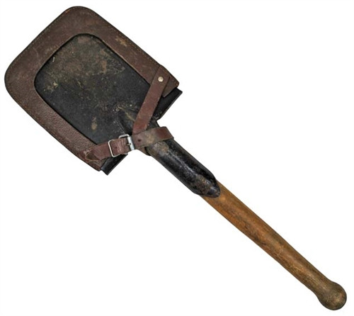 East German Entrenching Tool With Cover from Hessen Antique