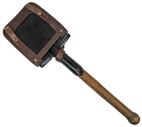 East German Entrenching Tool With Cover from Hessen Antique