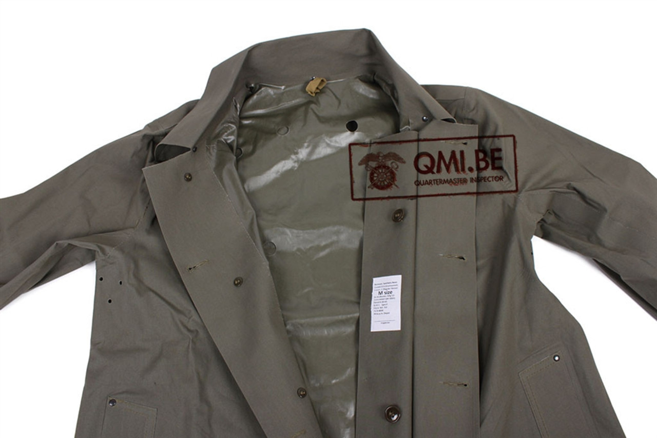 Raincoat, Synthetic Resin Coated, O.D. (Dismounted) from Hessen Antique