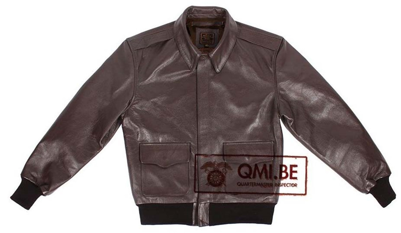 QMI WWII Type A-2 Leather Flight Jacket from Hessen Antique